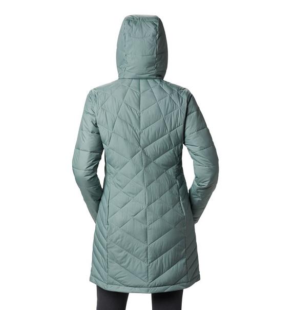 Columbia Heavenly Hooded Jacket Light Green For Women's NZ75812 New Zealand